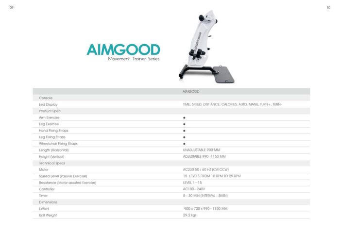 Especificaciones técnicas Aimgood Movement Trainer