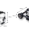 Medidas silla eléctrica Zinger