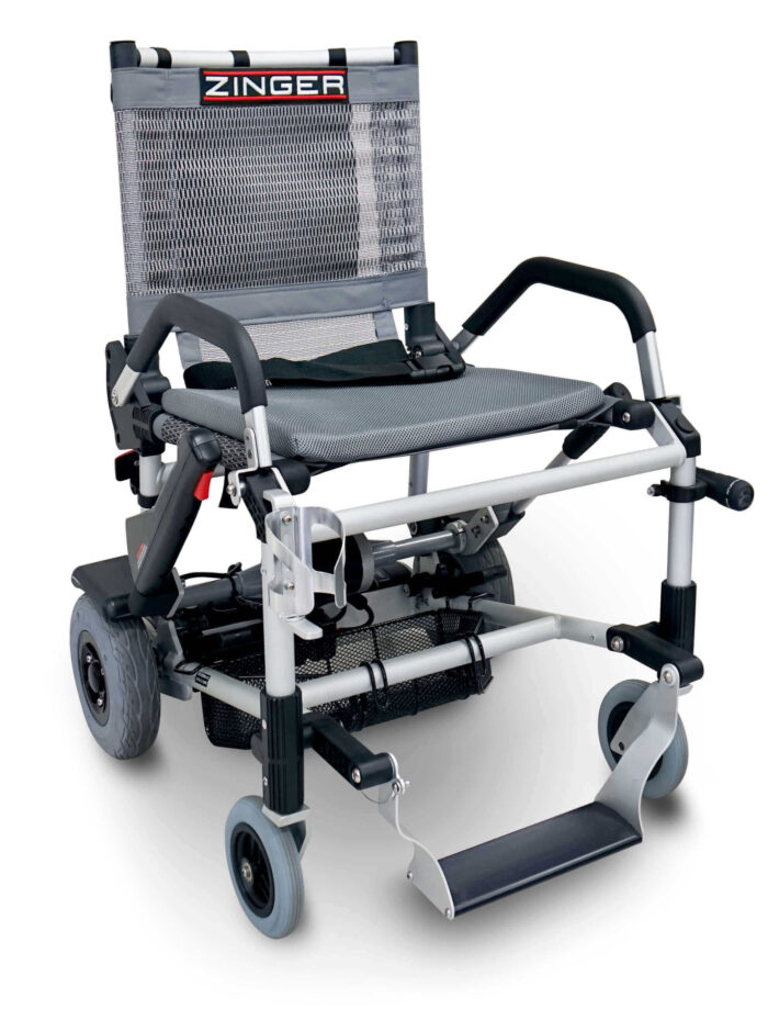 silla de ruedas electrica zinger gris