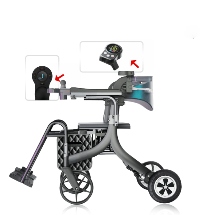 smart rollator joysticks